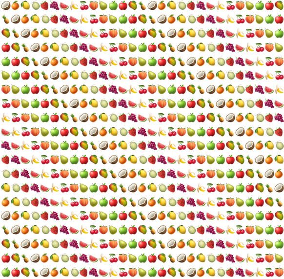 Fruit Emoji's